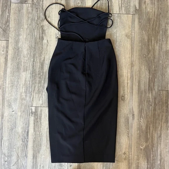 NBD from REVOLVE Becky Lace Back Midi Dress in Black - Picture 7 of 9